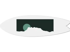 Best Déclina Surfboard imprimé, planche de surf déco, déco murale, planche déco, Planche de surf déco mountain range, 100x30 cm