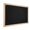 Discount ALLboards Tableau à Craie Noir avec Cadre en Bois Naturel Laqué 70x50cm