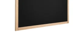 Discount ALLboards Tableau à Craie Noir avec Cadre en Bois Naturel Laqué 70x50cm