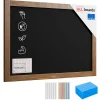Discount ALLboards Tableau à Craie Noir avec Cadre en Bois Laqué 70x50cm