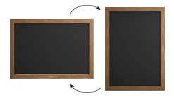 Discount ALLboards Tableau à Craie Noir avec Cadre en Bois Laqué 70x50cm