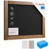 Clearance ALLboards Tableau à Craie Noir avec Cadre en Bois Laqué 50x40cm