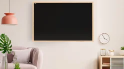 Outlet ALLboards Tableau à Craie Noir Magnétique avec Cadre en Bois 90x60cm