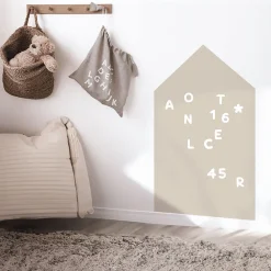 Sale Decochic Tableau adhésif magnétique maison écru 60x98cm