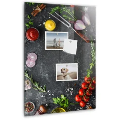 Clearance Wallfluent Tableau Aimanté Tulup 40x60 cm Ingrédients pour pizza D'organisation Mural
