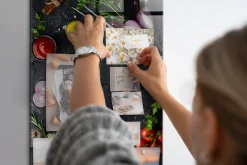 Clearance Wallfluent Tableau Aimanté Tulup 40x60 cm Ingrédients pour pizza D'organisation Mural