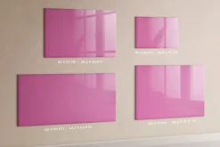Wallfluent Tableau Aimanté Tulup 100x70 cm Couleur rose En Verre Pour Cuisine* Pêle-Mêle Et Pense Bête