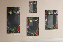 Wallfluent Tableau Aimanté Tulup 60x90 cm Ingrédients pour pizza D'organisation Mural* Pêle-Mêle Et Pense Bête