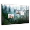 Wallfluent Tableau Aimanté Tulup 60x40 cm Forêt brumeuse En Verre Pour Cuisine* Pêle-Mêle Et Pense Bête