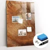 Wallfluent Tableau Aimanté 60x90 cm Coupe transversale du tronc Marqueur blanc En Verre Pour Cuisine* Pêle-Mêle Et Pense Bête