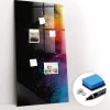 Wallfluent Tableau Aimanté 60x120 cm Poudre colorée Marqueur blanc D'organisation Mural* Pêle-Mêle Et Pense Bête
