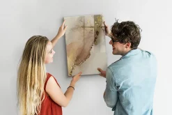 Wallfluent Tableau Aimanté 40x60 cm Marbre scintillant Marqueur noir D'organisation Mural* Pêle-Mêle Et Pense Bête