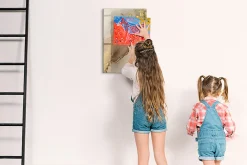 Wallfluent Tableau Aimanté 40x60 cm Marbre scintillant Marqueur noir D'organisation Mural* Pêle-Mêle Et Pense Bête