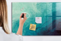 Wallfluent Tableau Aimanté 90x60 cm Profondeur d'abstraction Marqueur blanc D'organisation Mural* Pêle-Mêle Et Pense Bête