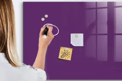 Discount Wallfluent Tableau Aimanté 100x70 cm Violet Marqueur blanc D'organisation Mural