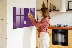Discount Wallfluent Tableau Aimanté 100x70 cm Violet Marqueur blanc D'organisation Mural