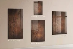 Wallfluent Tableau Aimanté 70x100 cm Bois foncé Marqueur blanc En Verre Pour Cuisine* Pêle-Mêle Et Pense Bête