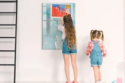 Wallfluent Tableau Aimanté 70x100 cm Marbre décoratif Marqueur noir D'organisation Mural* Pêle-Mêle Et Pense Bête