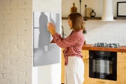 Wallfluent Tableau Aimanté 70x100 cm Couleur gris clair Marqueur noir D'organisation Mural* Pêle-Mêle Et Pense Bête
