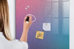 Wallfluent Tableau Aimanté 70x100 cm Abstraction de gradient Marqueur blanc D'organisation Mural* Pêle-Mêle Et Pense Bête