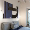 Acte Déco Tableau archit bleu en toile imprimée, 90x60 cm