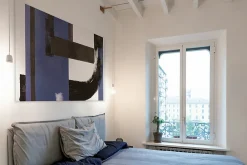 Acte Déco Tableau archit bleu en toile imprimée, 90x60 cm