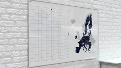 ALLboards Tableau Blanc Magnétique Effaçable à Sec avec Cadre en Aluminium Premium EXPO 40x30cm* Pêle-Mêle Et Pense Bête