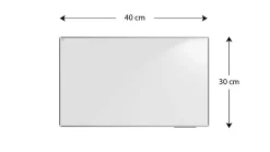 ALLboards Tableau Blanc Magnétique Effaçable à Sec avec Cadre en Aluminium Premium EXPO 40x30cm* Pêle-Mêle Et Pense Bête