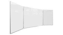 Sale ALLboards Tableau Blanc Scolaire Type Triptyque avec Cadre en Aluminium 150x100cm//300cm