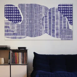 Acte Déco Tableau canopée bleu en toile imprimée, 200x110 cm* Pêle-Mêle Et Pense Bête