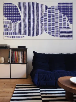 Acte Déco Tableau canopée bleu en toile imprimée, 90x60 cm* Pêle-Mêle Et Pense Bête