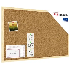 Outlet ALLboards Tableau en Liège avec Cadre en Bois 80x50cm