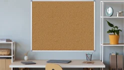 ALLboards Tableau en Liège avec Cadre en Aluminium 100x80cm* Pêle-Mêle Et Pense Bête