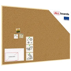 Hot ALLboards Tableau en Liège avec Cadre en Bois 180x120cm
