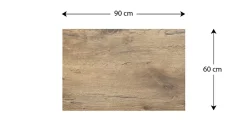 ALLboards Tableau Magnétique en Métal Motif Bois Tronc Cernes de Bois 90x60cm, MetalBoards pour tout type d'Aimants* Pêle-Mêle Et Pense Bête