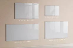 Wallfluent Tableau Magnétique Mural 100x70 cm Couleur : blanc foncé Marqueur noir Panneau Mémo Décoratif* Pêle-Mêle Et Pense Bête