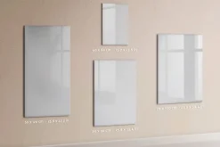 Best Wallfluent Tableau Magnétique Mural 70x100 cm Couleur : blanc foncé Marqueur noir Panneau Mémo Décoratif