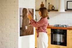Wallfluent Tableau Magnétique Mural 60x90 cm Vieux bois Marqueur blanc Idéal Bureau Et Maison* Pêle-Mêle Et Pense Bête