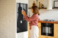 Wallfluent Tableau Magnétique Mural 60x120 cm Rocher sombre Marqueur blanc Idéal Bureau Et Maison* Pêle-Mêle Et Pense Bête