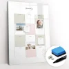 Wallfluent Tableau Magnétique Mural 70x100 cm Planificateur annuel Marqueur noir Idéal Bureau Et Maison* Pêle-Mêle Et Pense Bête