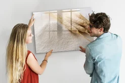 Wallfluent Tableau Magnétique Mural 100x70 cm Farine Marqueur noir Idéal Bureau Et Maison* Pêle-Mêle Et Pense Bête