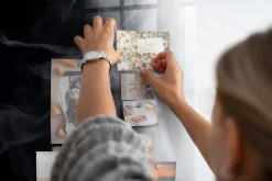 Wallfluent Tableau Magnétique Tulup 70x100 cm Fumée En Verre De Planification* Pêle-Mêle Et Pense Bête