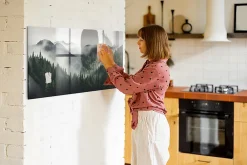 Wallfluent Tableau Magnétique Tulup 120x60 cm Paysage forestier Mémos & Organisation* Pêle-Mêle Et Pense Bête