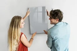 Wallfluent Tableau Magnétique Tulup 40x60 cm Couleur gris clair Mémos & Organisation* Pêle-Mêle Et Pense Bête
