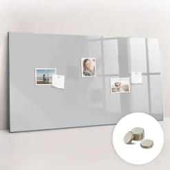 Wallfluent Tableau Magnétique Tulup 120x60 cm Couleur gris clair Mémos & Organisation* Pêle-Mêle Et Pense Bête