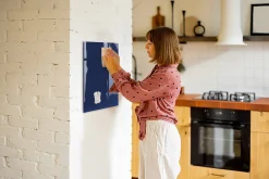 Wallfluent Tableau Magnétique Tulup 40x60 cm Couleur bleu marine Mémos & Organisation