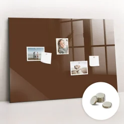 Discount Wallfluent Tableau Magnétique Tulup 100x70 cm Couleur brune Mémos & Organisation