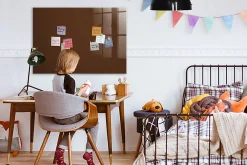 Discount Wallfluent Tableau Magnétique Tulup 100x70 cm Couleur brune Mémos & Organisation