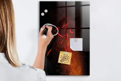 Wallfluent Tableau Magnétique 40x60 cm Piments forts Marqueur blanc Mémos & Organisation* Pêle-Mêle Et Pense Bête