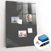 Wallfluent Tableau Magnétique 70x100 cm Couleur grise Marqueur blanc Mémos & Organisation* Pêle-Mêle Et Pense Bête